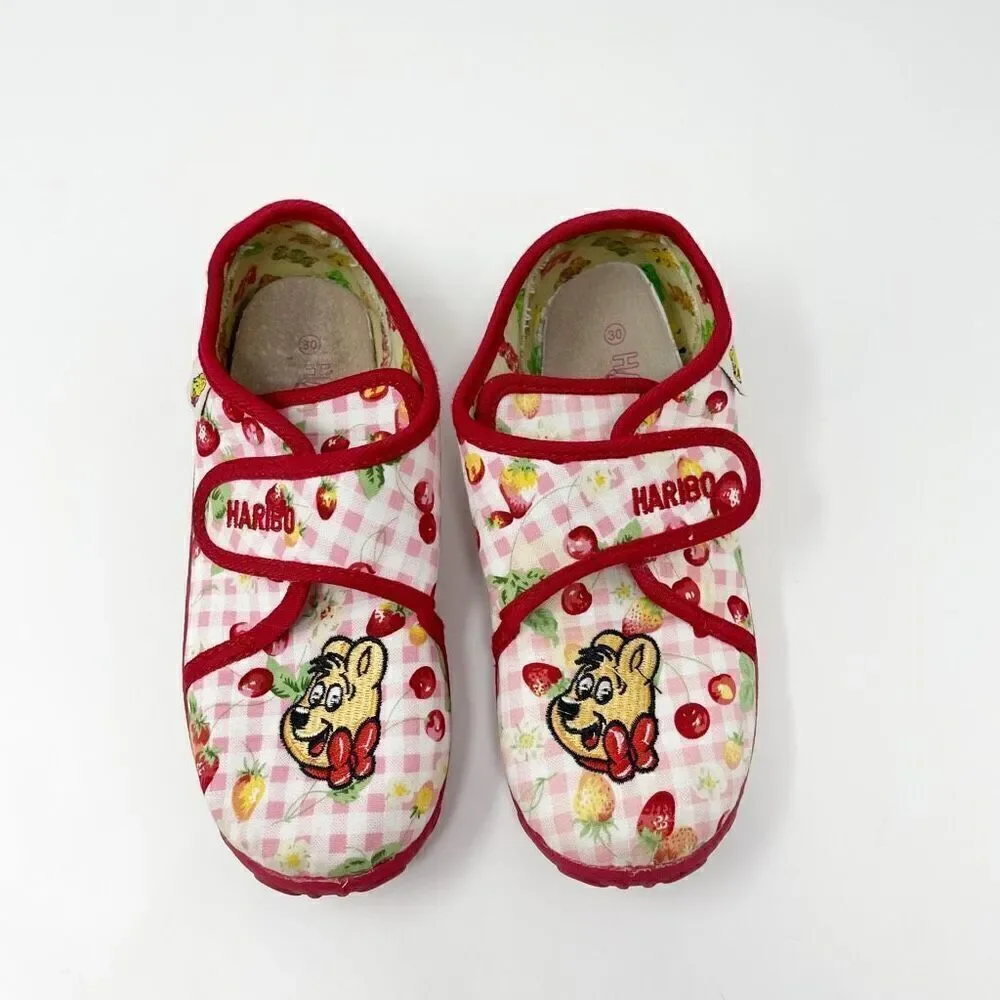 Haribo Cherry Gummy Bears Slip On Slippers Toddler Shoes Size EU 30 US 12